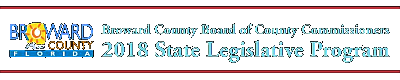 Click to Broward County 2018 State Legislative Program