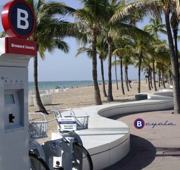 Beachfront Broward B-cycle Dock