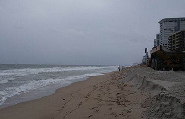 Pre-construction conditions Pompano Beach south of SE 12th Street (January 2016)