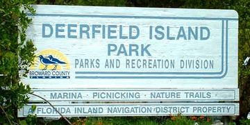 Deerfield Island Park Sign