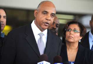 Former Broward Commissioner Josephus Eggelletion after Sentencing