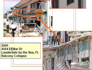 4564 El Mar Drive Balcony Collapse in Lauderdale-by-the-Sea (2006)