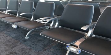 Terminal 1 Gate Area Seating W/USB Outlet