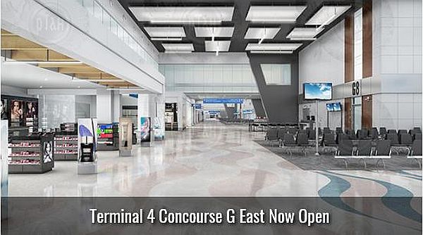 Concourse G East in Terminal 4