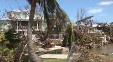 Hurricane Irma landfall at Cudjoe Key