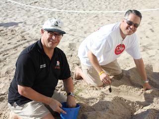 Broward Commissioner Chip LaMarca, LBTS Commissioner Mark Brown, Eileen LaMarca