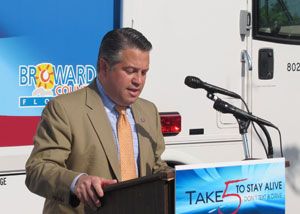 Chip LaMarca Kicks Off Take 5 to Stay Alive Broward Campaign