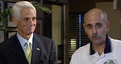 Former Governer Charlie Crist and Former Broward Sheriff Al Lamberti