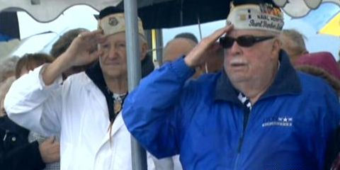 Pearl Harbor Survivors Edward Hammond and Abe Stein