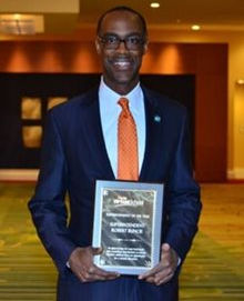 Broward Superintendent of Schools Robert Runcie with Award