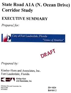 Click to Kimley-Horn and Associates Inc. A1A corridor study