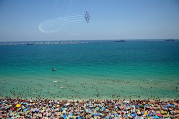 Canadian Snowbirds Flying Team at Air Show