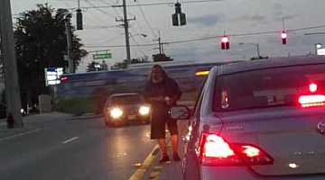 Homeless Suicidal Streetside Soliciting