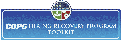 Click to Community Oriented Policing Services (COPS) Hiring Recovery Program (CHRP) web site