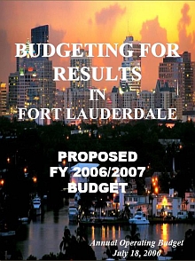 Click Here To View FY 2006/2007 Fort Lauderdale Budget