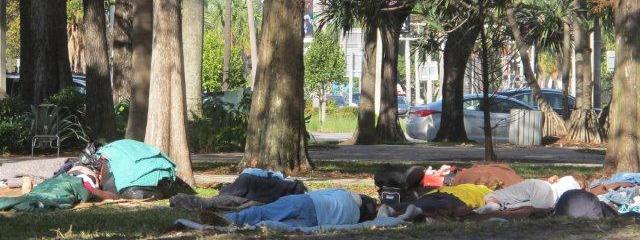 Panhandlers Sacking Out in Stranahan Park