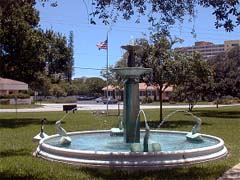 Fountain in Jack Kaye Park