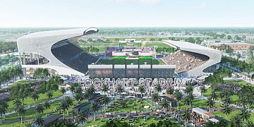 Rendering of Lockhart Stadium Plan