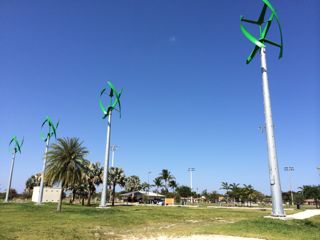 Wind Turbines in Mills Pond Park