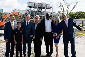 ceremony with Inter Miami CF at Lockhart Stadium