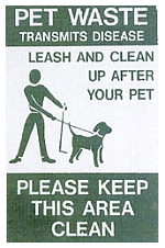 Pet Waste Signage Program