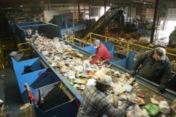 Processing Plant - Separating Comingled Recyclables