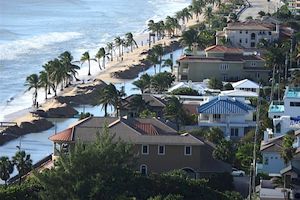 Hurricane Damage to Fort Lauderdale Beach