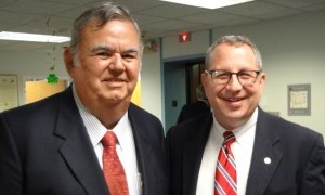 Harry Stewart and City Manager Lee Feldman