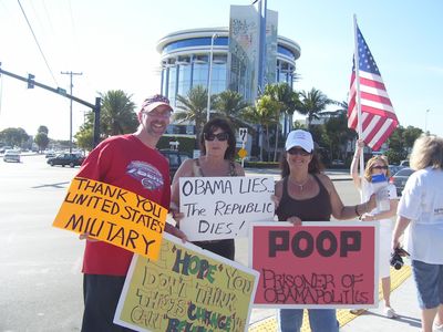 Tea Party Protest at Oakland Park Boulevard and Federal Highway