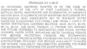 Click to Fort Lauderdale's new Water and Sewer Rate Ordinance