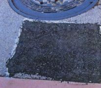 Black Asphalt Patch