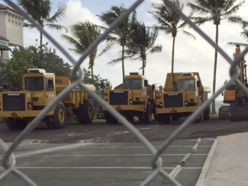 Beach Construction Vehicles at Vista Park