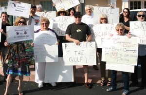 Anti-Drilling Demonstrators