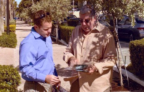 José and Brian Hopper discuss landscape maintenance