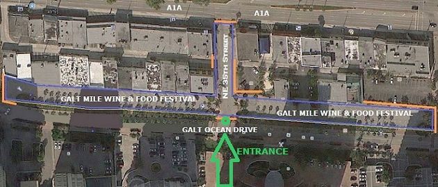 Click to Galt Mile Wine & Food Festival Site Maps