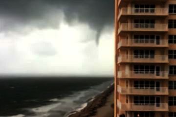 Hurricane Irma Waterspout