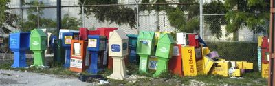 Rusting Newsracks are Gone