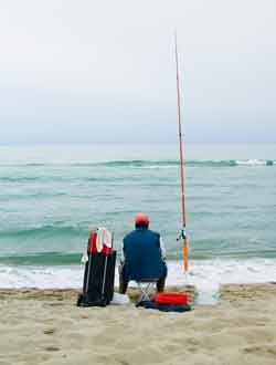 Surf Fishing on the Galt Mile Beach