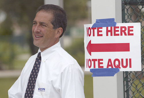 Delray Senator Ron Klein at Boca Polling Station