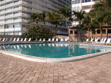 The Ocean Club overlooks the Ocean Manor pool area