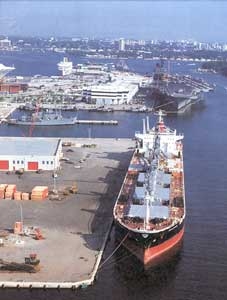 Offloading Fuel and Supplies at Port Everglades