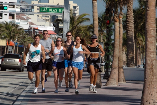 Runners Preparing for A1A Marathon