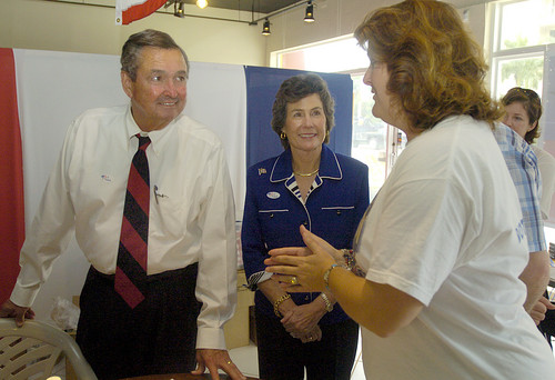 Congressman E. Clay Shaw and Wife Emilie at Boca Raton Campaign Headquarters