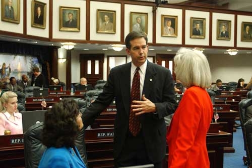 Senator Atwater Networking in Legislature