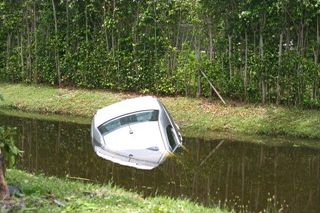 Car Dumped in Canal