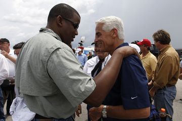 Congressman Kendrick Meek and Governor Charlie Crist