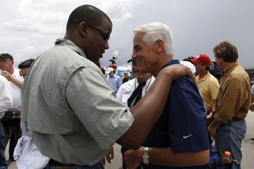 Congressman Kendrick Meek and Governor Charlie Crist