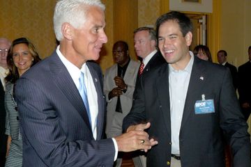 Governor Charlie Crist and Representative Marco Rubio