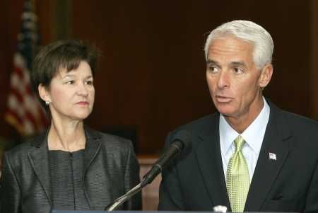 CFO Alex Sink and Gov Charlie Crist