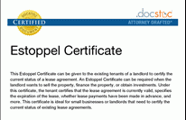 Estoppel Sign